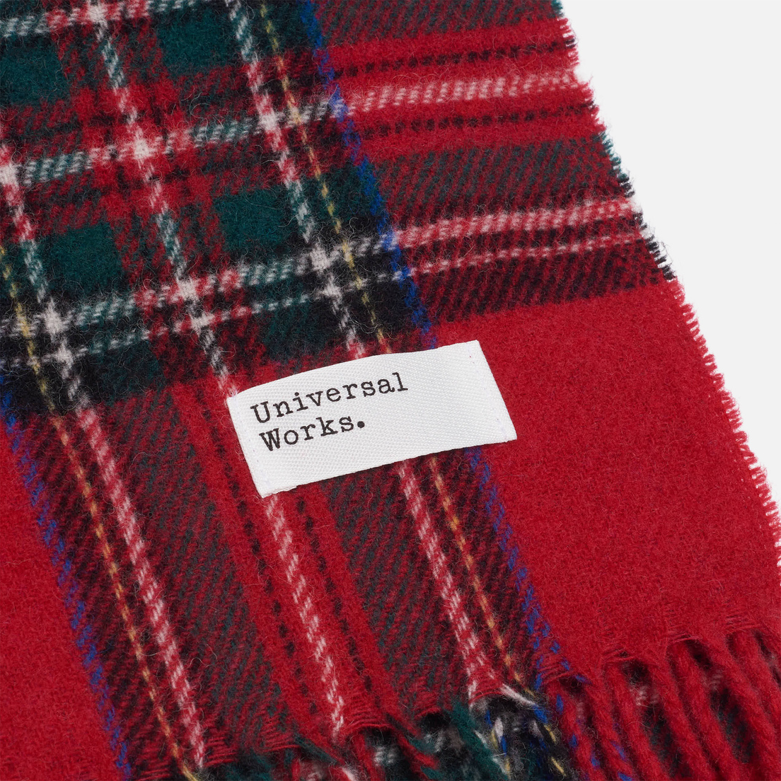 Universal Works Шарф Tartan Wool