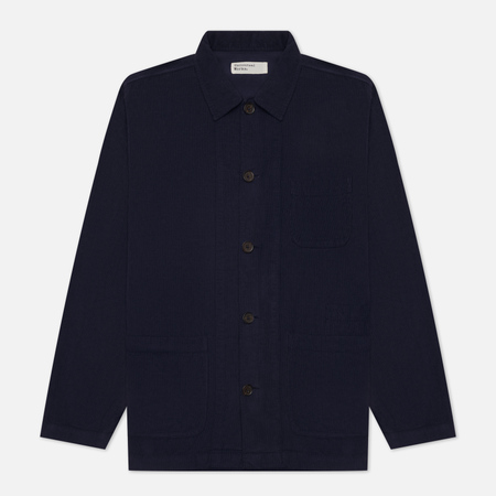 Мужская рубашка Universal Works Bakers Overshirt Fine Cord, цвет синий, размер XXL