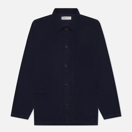 Мужская рубашка Universal Works Bakers Overshirt Fine Cord Deep Blue