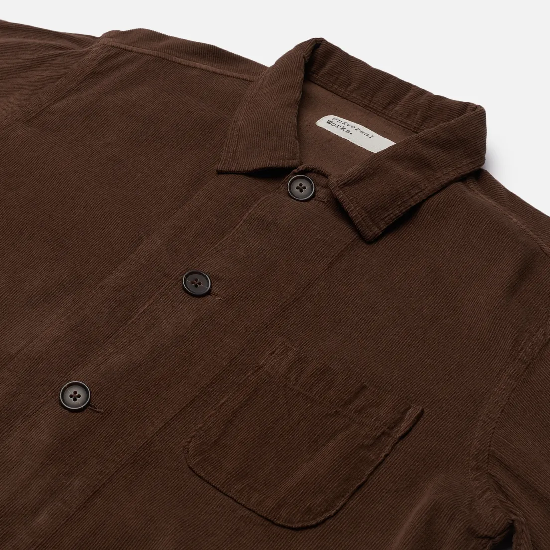 Universal Works Мужская рубашка Bakers Overshirt Fine Cord