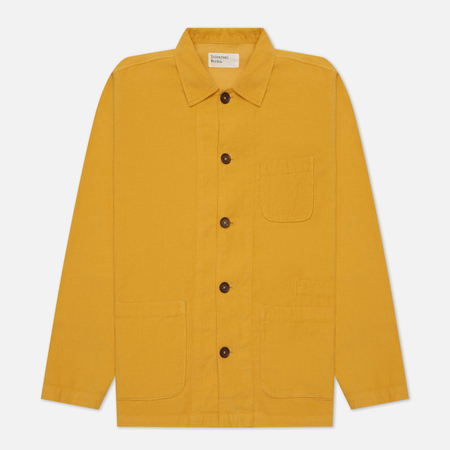 Мужская рубашка Universal Works Bakers Overshirt Fine Cord, цвет жёлтый, размер S