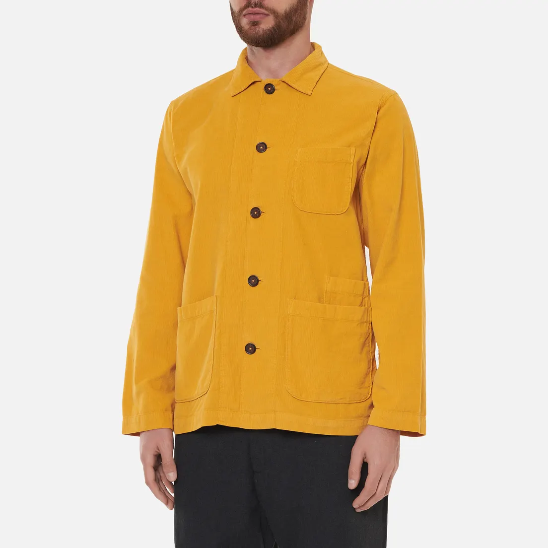 Universal Works Мужская рубашка Bakers Overshirt Fine Cord