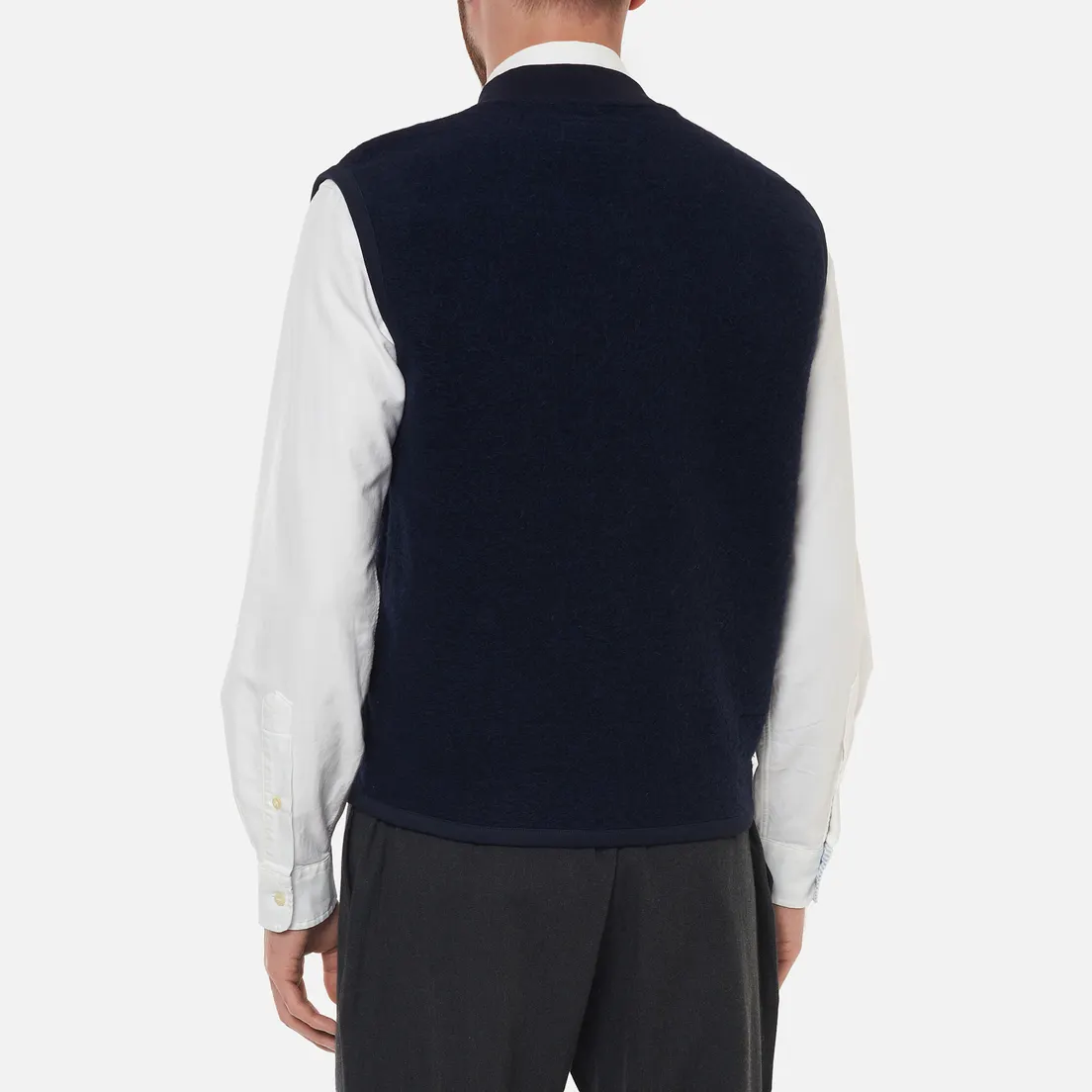 Universal Works Мужской жилет Zip Wool Fleece