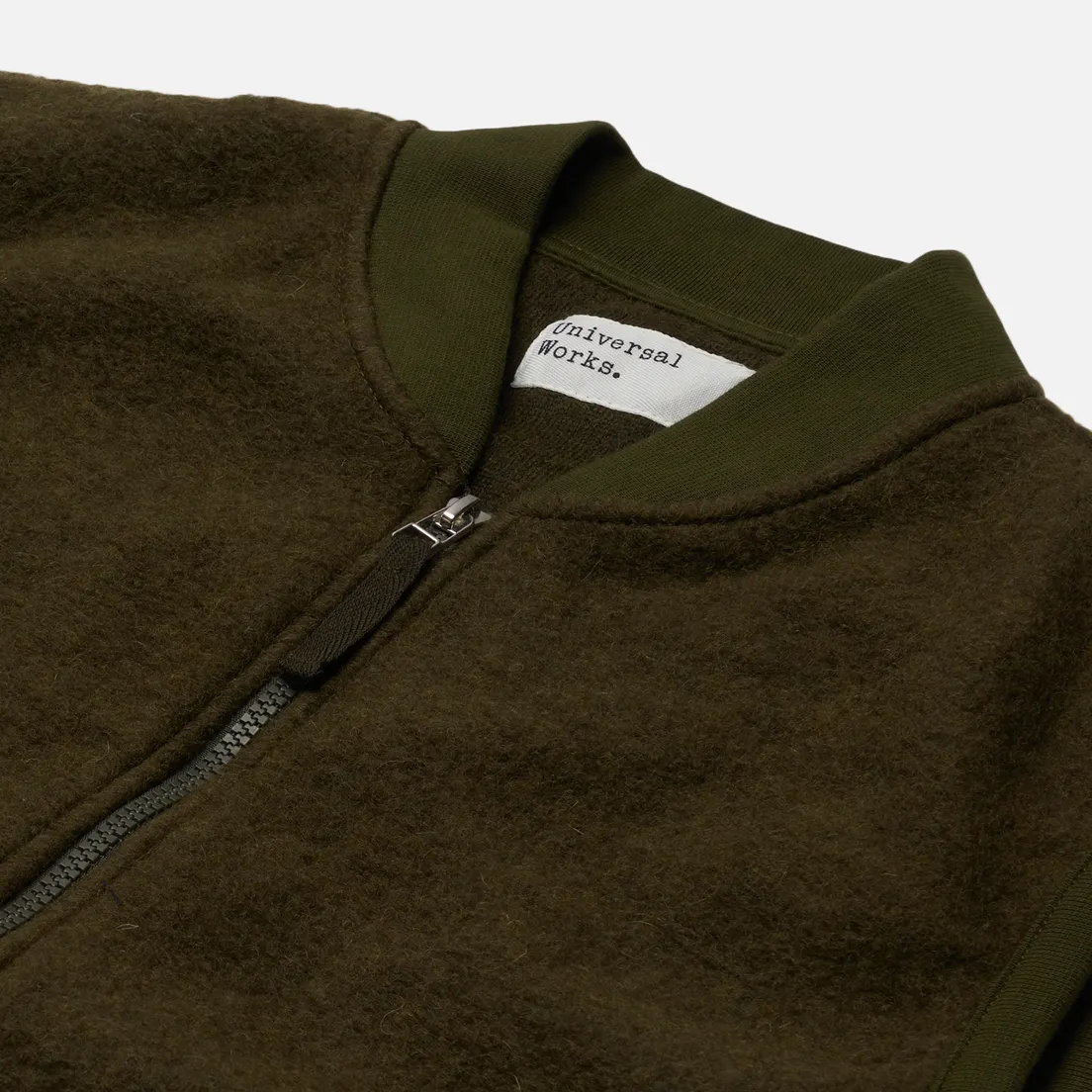 Universal Works Мужской жилет Zip Wool Fleece
