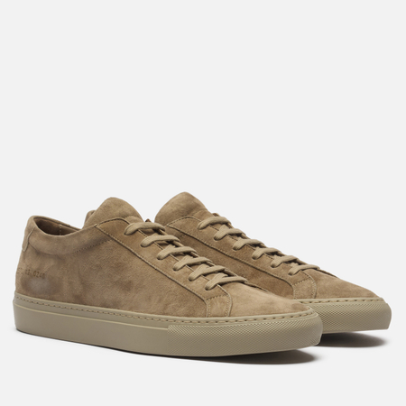 Мужские кроссовки Common Projects Achilles Premium Suede, цвет бежевый, размер 42 EU