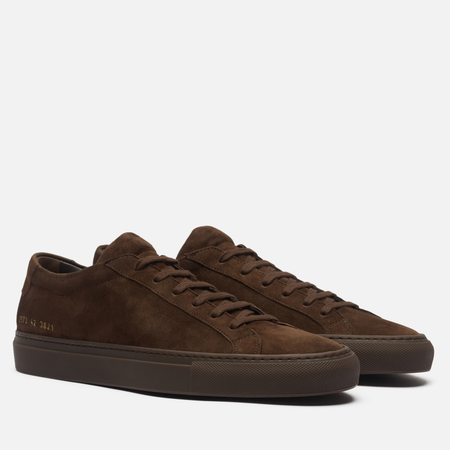 Мужские кроссовки Common Projects Achilles Premium Suede, цвет коричневый, размер 43 EU