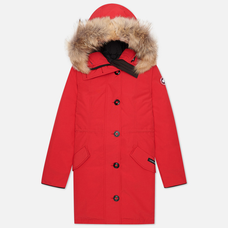 Женская куртка парка Canada Goose Rossclair, цвет красный, размер XS