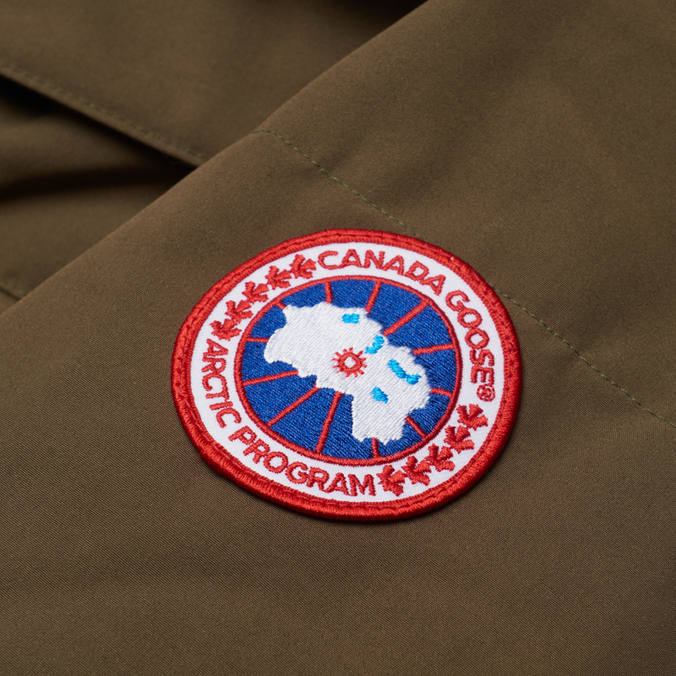 Мужская куртка парка Canada Goose, цвет оливковый, размер M 2580M-49 Emory - фото 4