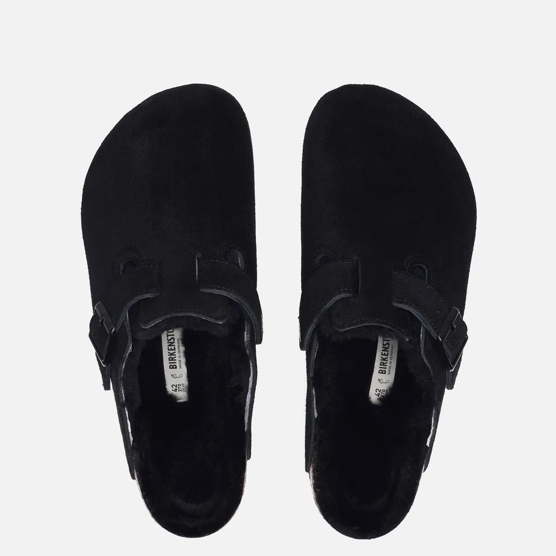 Birkenstock Мужские сандалии Boston Suede Shearling