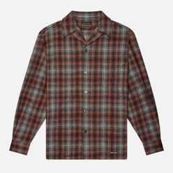 WACKO MARIA Мужская рубашка x Pendleton Wool Ombre Check Open Collar Type 2