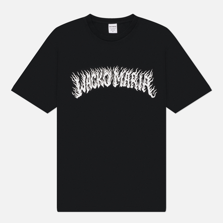 Мужская футболка WACKO MARIA Tim Lehi Washed Heavy Weight Crew Neck Type 2, цвет чёрный, размер S