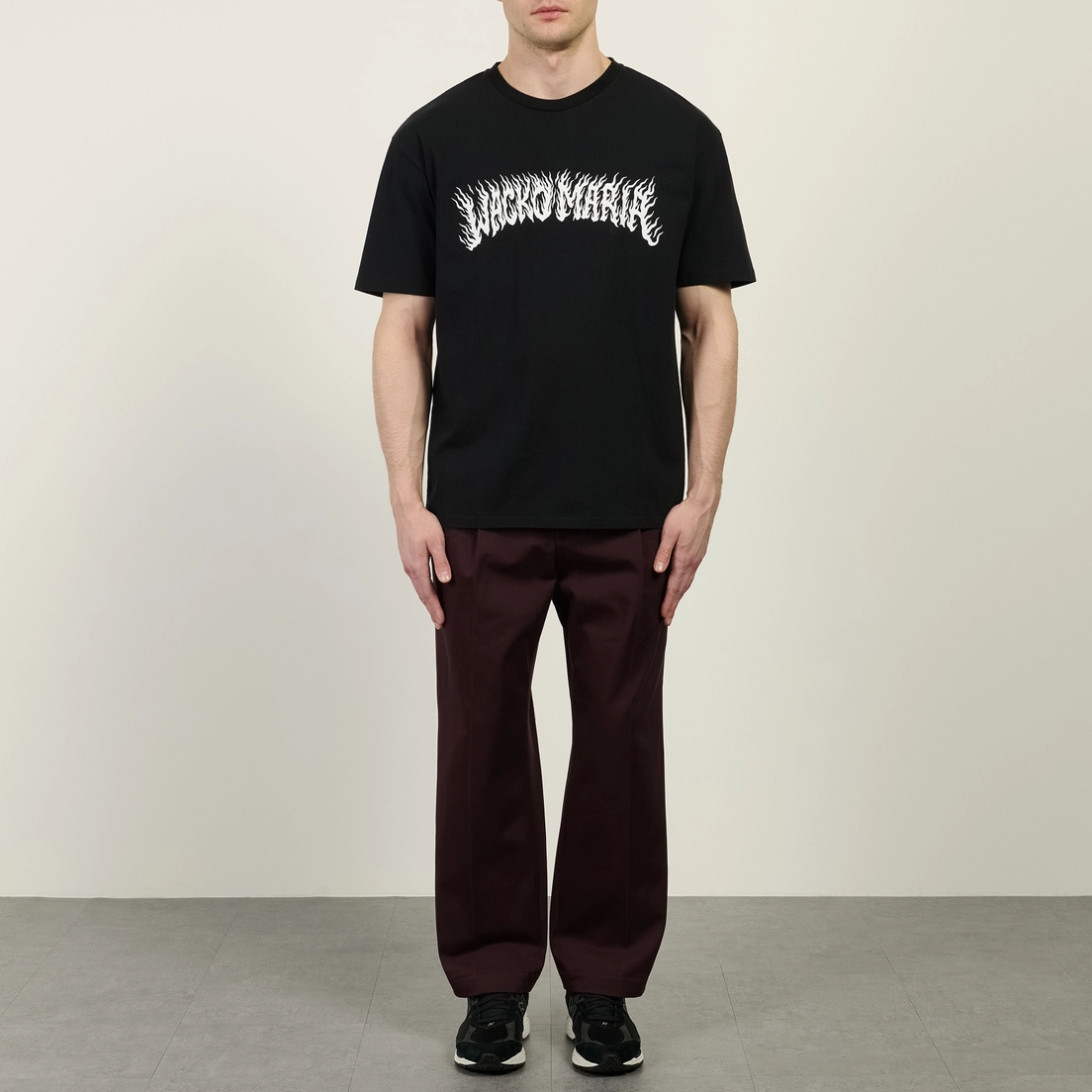 WACKO MARIA Мужская футболка Tim Lehi Washed Heavy Weight Crew Neck Type 2