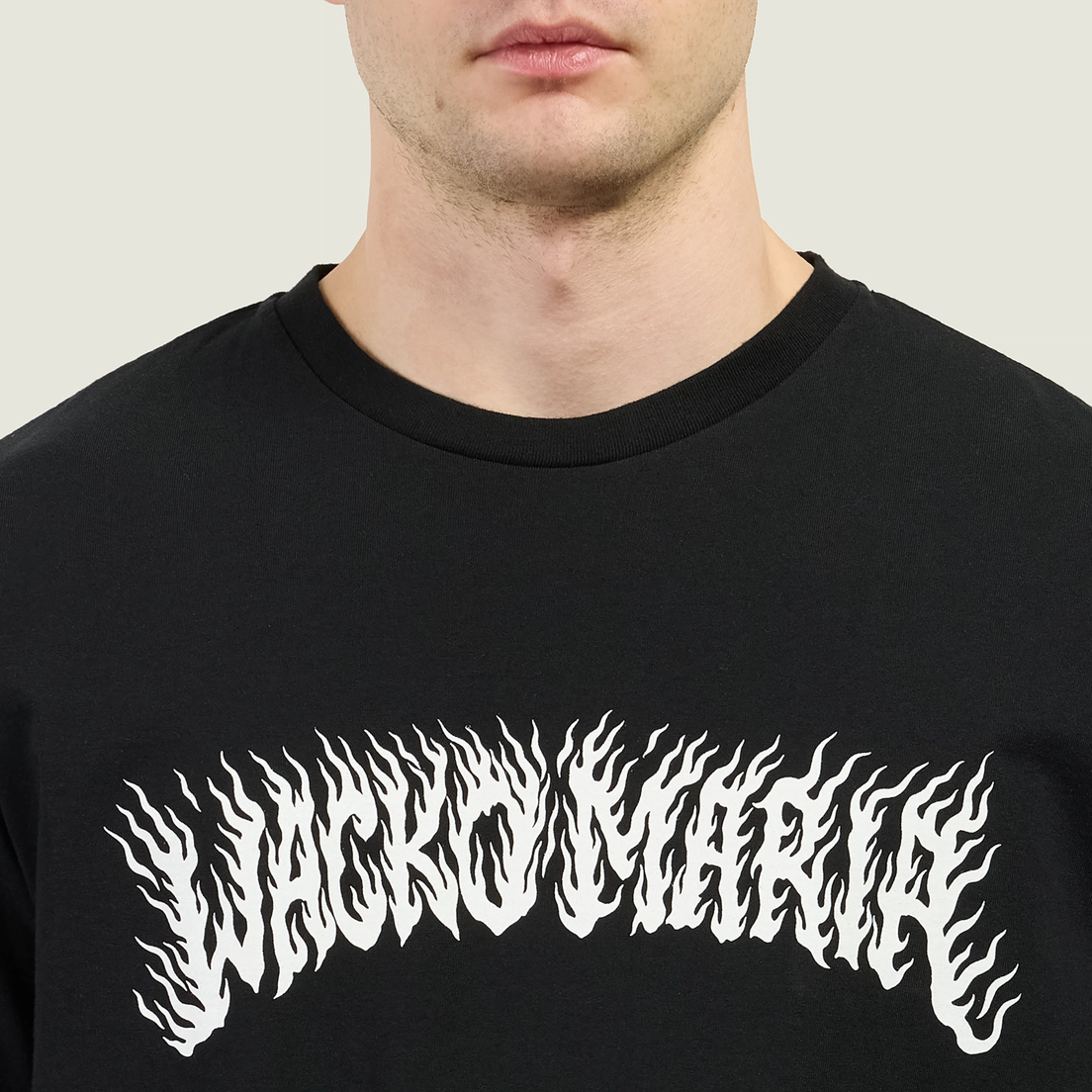 WACKO MARIA Мужская футболка Tim Lehi Washed Heavy Weight Crew Neck Type 2