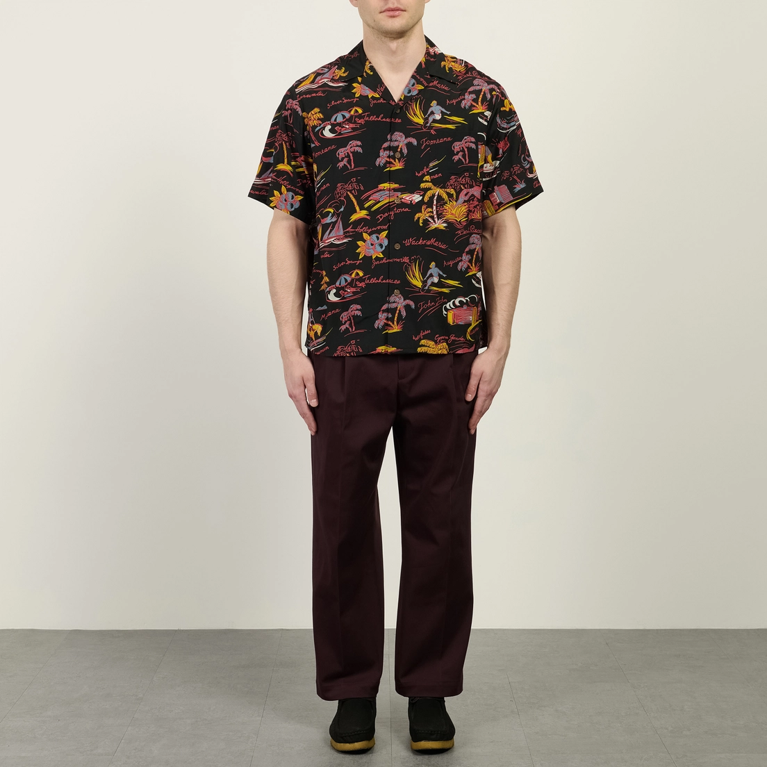 WACKO MARIA Мужская рубашка Hawaiian S/S Type 2