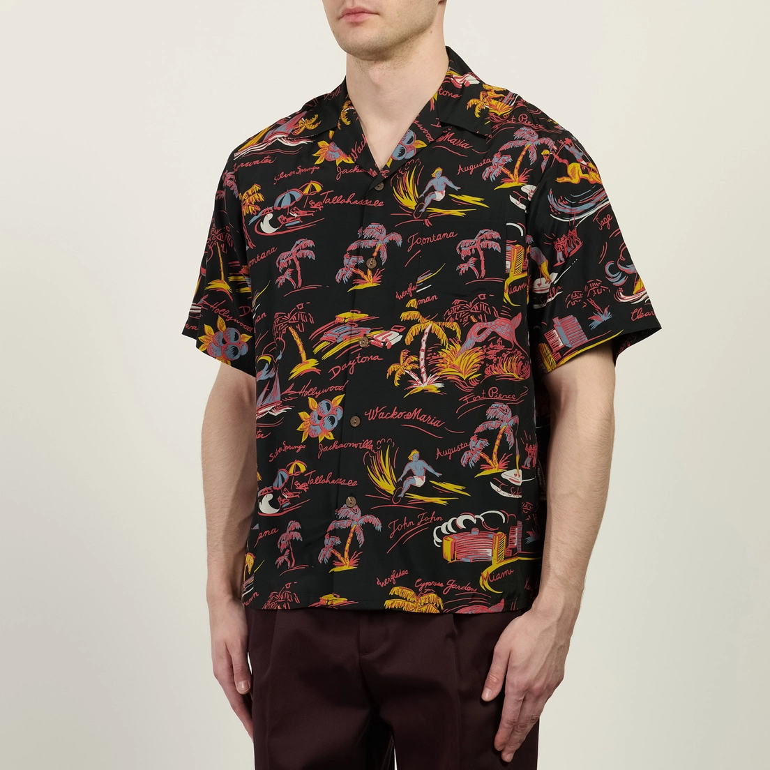 WACKO MARIA Мужская рубашка Hawaiian S/S Type 2