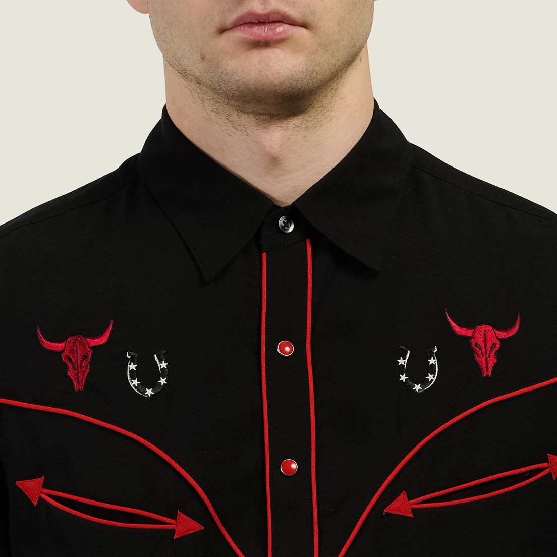 WACKO MARIA Мужская рубашка Western S/S Type 5