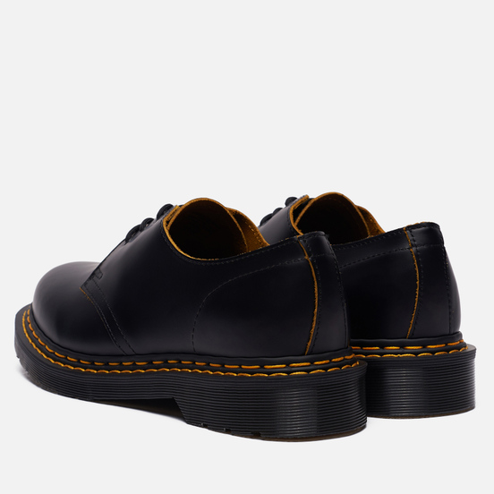 Ботинки Dr. Martens 1461 Double Stitch Leather 3 Eye Black/Yellow
