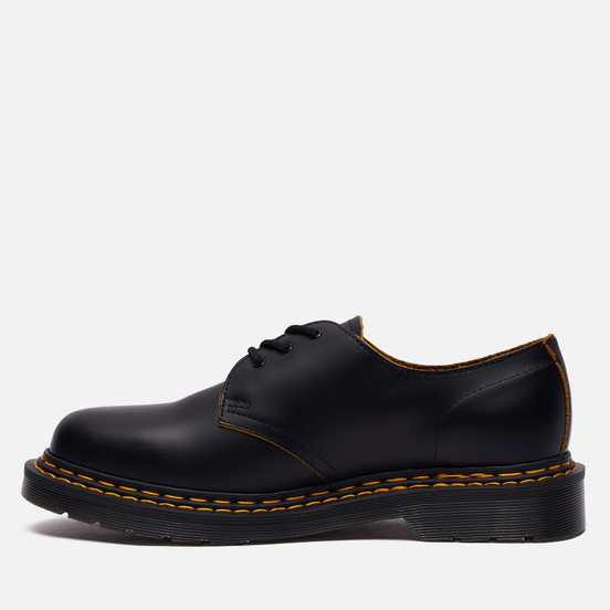 Ботинки Dr. Martens 1461 Double Stitch Leather 3 Eye Black/Yellow