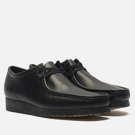 Мужские ботинки Clarks Originals Wallabee, цвет чёрный, размер 41.5 EU