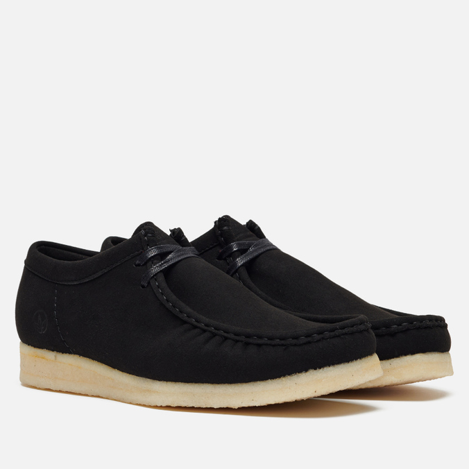 Мужские ботинки Clarks Originals Wallabee, цвет чёрный