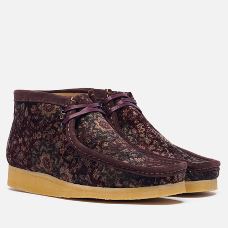 Мужские ботинки Clarks Originals Wallabee Boot цвет бордовый размер 44 EU 11750₽