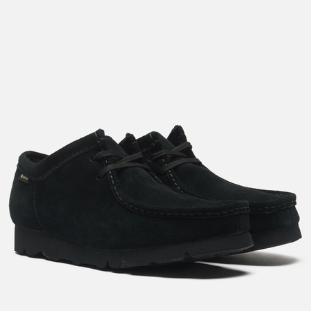Мужские ботинки Clarks Originals Wallabee Gore-Tex, цвет чёрный, размер 45 EU