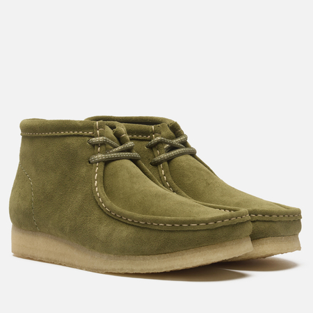Мужские ботинки Clarks Originals Wallabee Boot, цвет зелёный, размер 41 EU