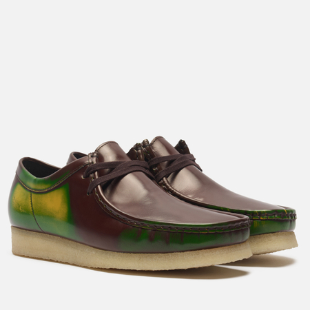 Мужские ботинки Clarks Originals Wallabee, цвет зелёный, размер 46 EU