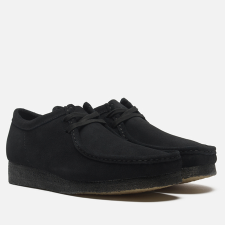 Мужские ботинки Clarks Originals Wallabee, цвет чёрный, размер 44.5 EU