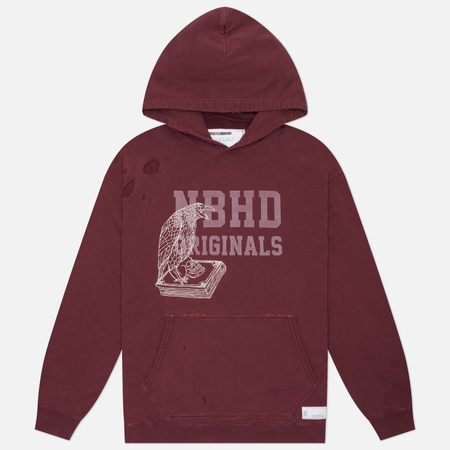 Мужская толстовка Neighborhood Savage Hoodie, цвет бордовый, размер M