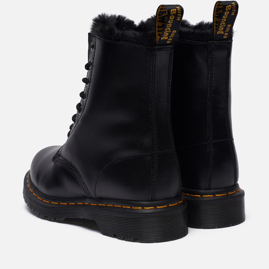 Женские ботинки Dr. Martens 1460 Serena 8 Eye Faux Fur Dark Grey