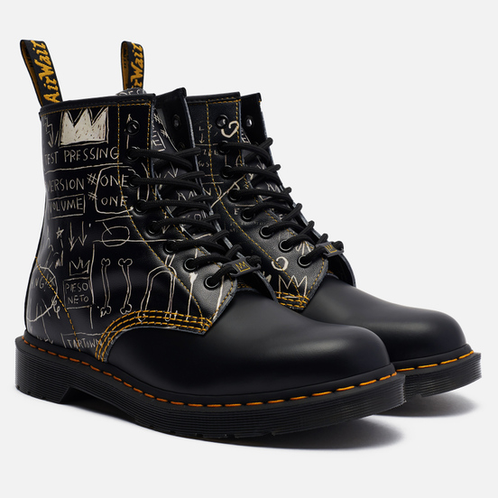 Мужские ботинки Dr. Martens x Jean-Michel Basquiat 1460 8 Eye Black/White