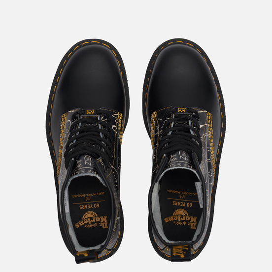 Мужские ботинки Dr. Martens x Jean-Michel Basquiat 1460 8 Eye Black/White