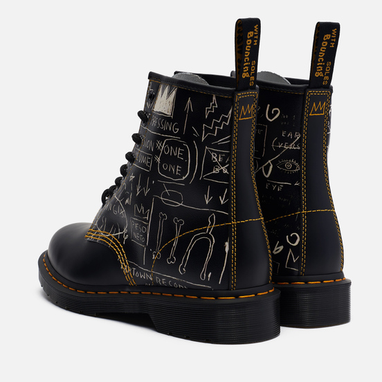 Мужские ботинки Dr. Martens x Jean-Michel Basquiat 1460 8 Eye Black/White