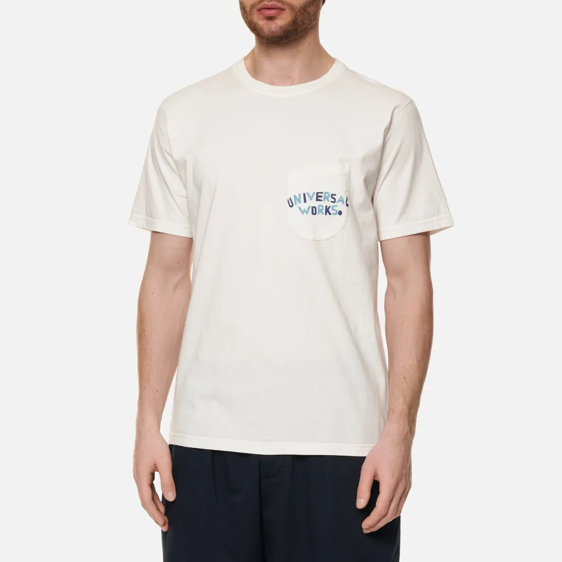 Universal Works Мужская футболка Print Pocket SS22 Organic Jersey