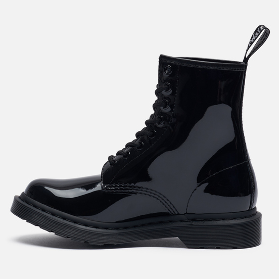 Женские ботинки Dr. Martens 1460 Mono 8 Eye Black Patent Lamper