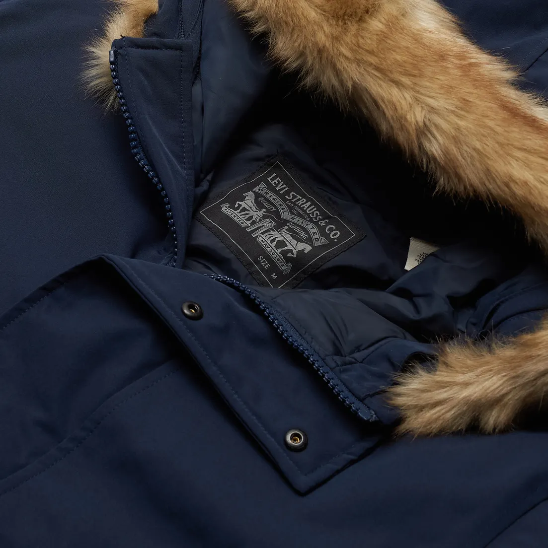 Levi's Мужская куртка парка Woodside Long Utlty