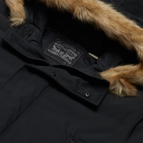 Мужская куртка парка Levi's Woodside Long Utlty Jet Black