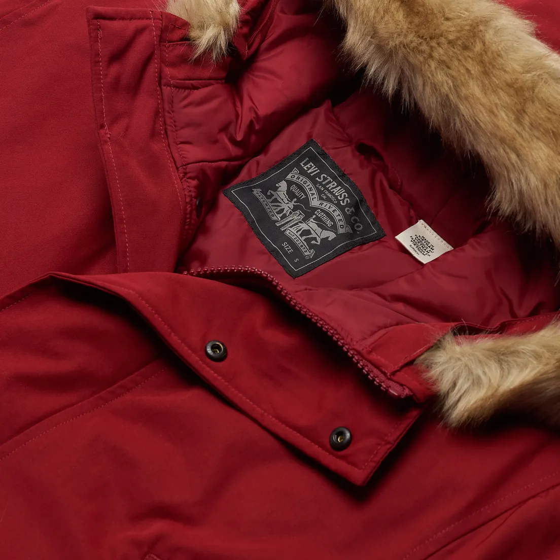 Levi's Мужская куртка парка Woodside Long Utlty