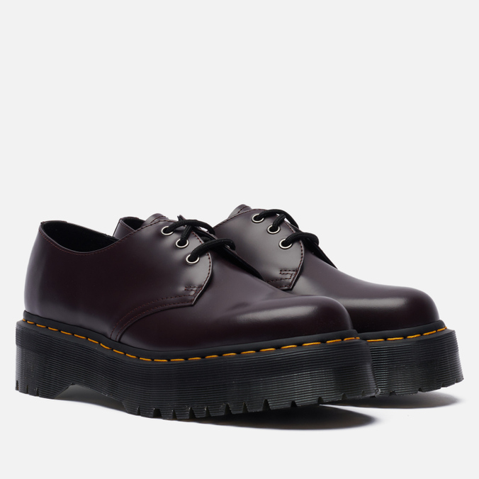 ботинки dr martens 1461 smooth leather platform бордовый размер 42 eu Dr. Martens 1461 Smooth Leather Platform