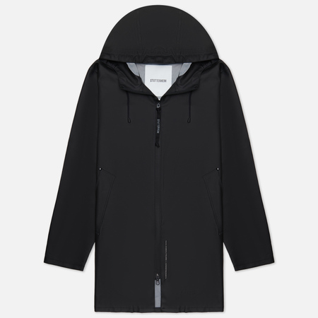 Мужская куртка дождевик Stutterheim Stockholm Lightweight Zip, цвет чёрный, размер M