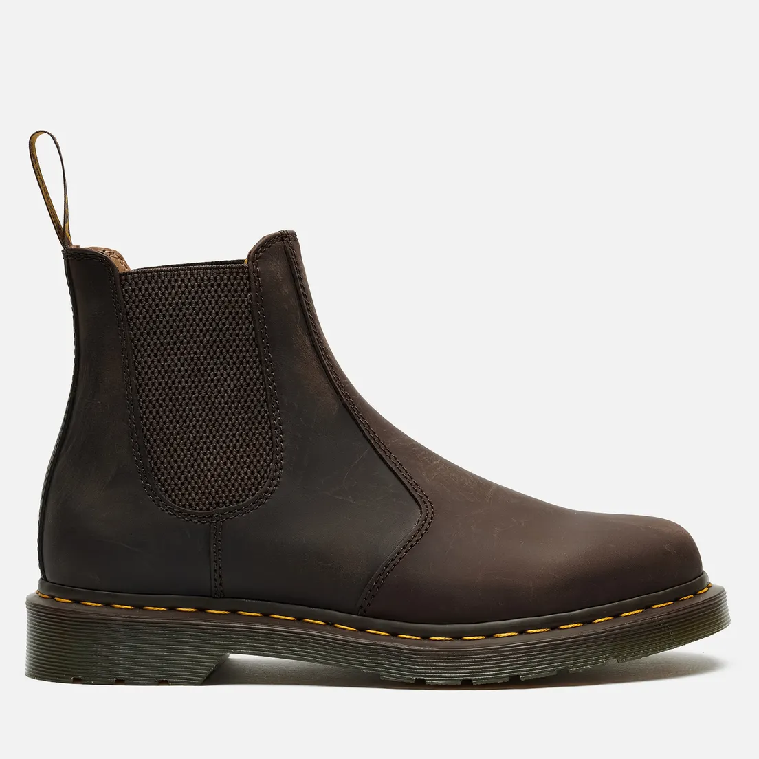 Dr. Martens Мужские ботинки 2976 Yellow Stitch Crazy Horse