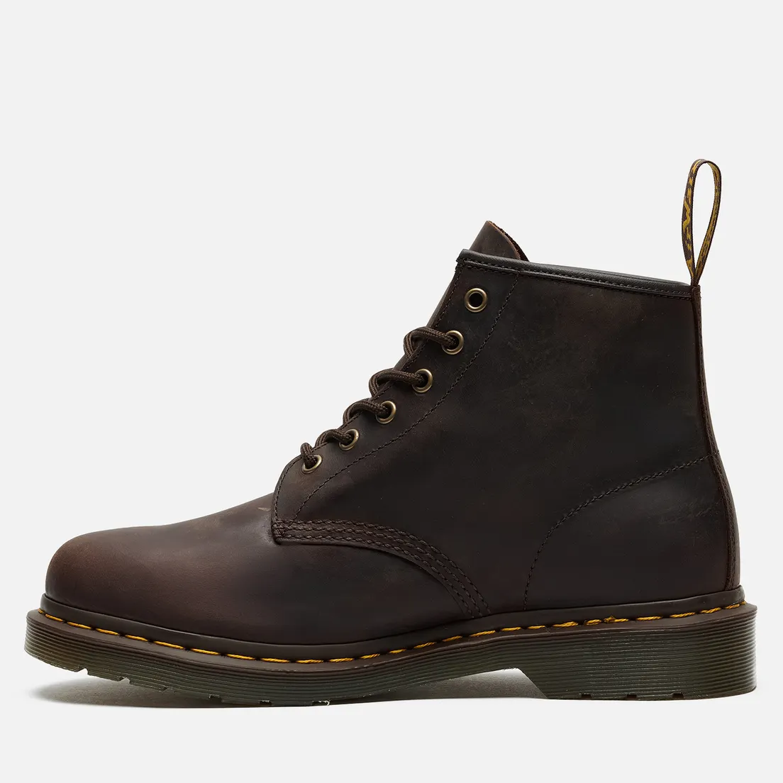 Dr. Martens Мужские ботинки 101 Yellow Stitch Crazy Horse