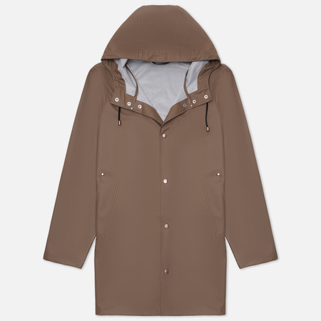 Мужская куртка дождевик Stutterheim Stockholm Lightweight, цвет коричневый, размер XS