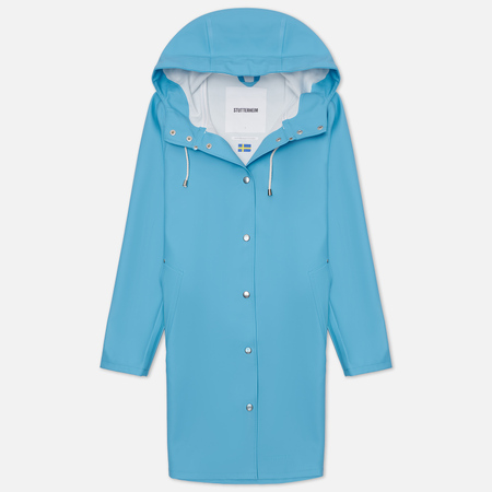 Женская куртка дождевик Stutterheim Mosebacke, цвет голубой, размер XXL