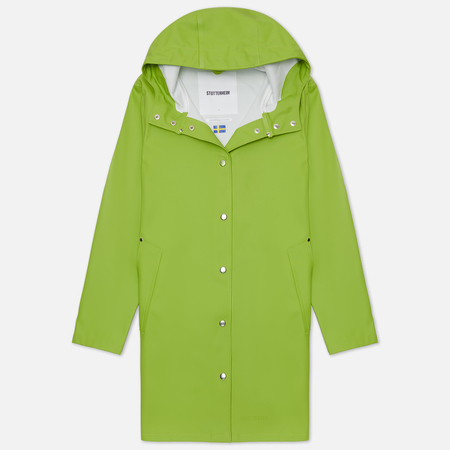Женская куртка дождевик Stutterheim Mosebacke, цвет зелёный, размер XXL