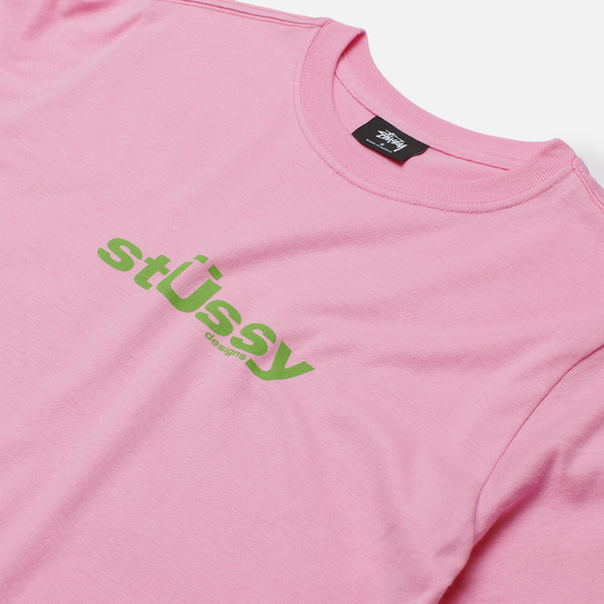 Женская футболка Stussy Big U Pink