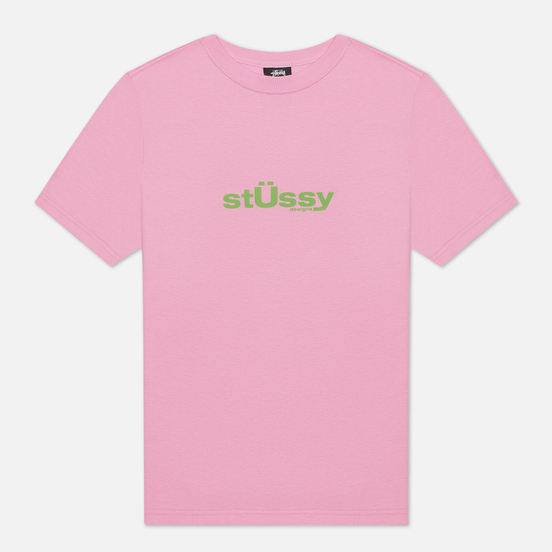Женская футболка Stussy Big U Pink