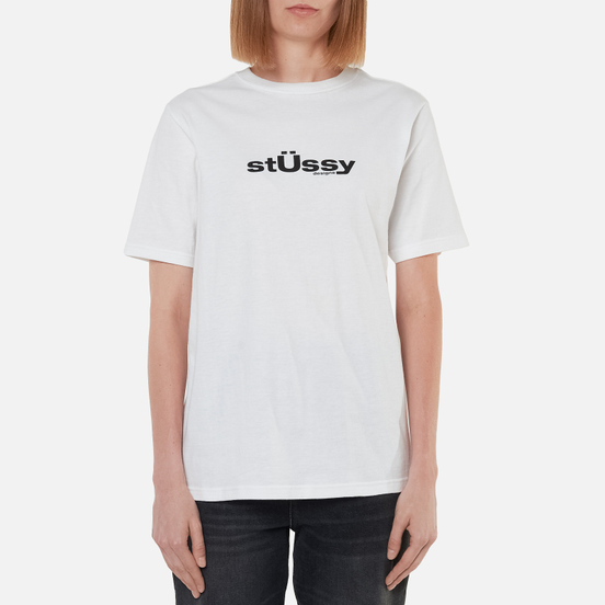 Женская футболка Stussy Big U White