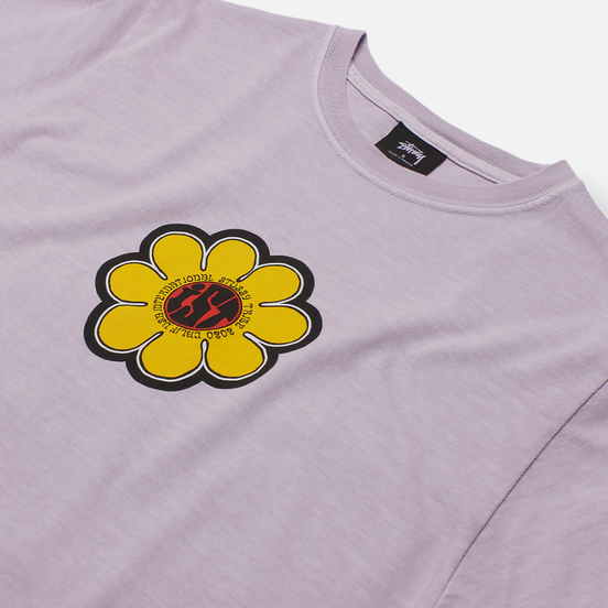 Женская футболка Stussy Ist Daisy Pigment Dyed Lavender